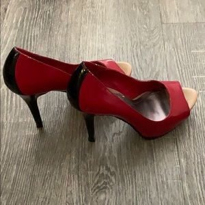 Beautiful red and black shoes